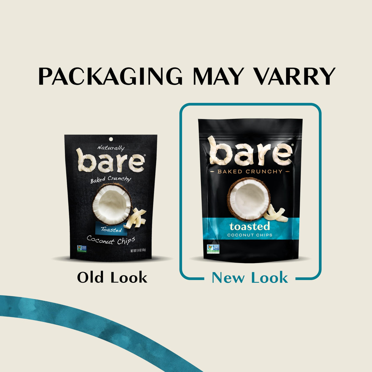 Bare Baked Crunchy Toasted Coconut snack close-up highlights real coconut flavor and crisp texture