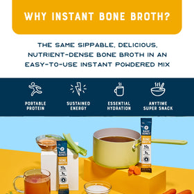 Gluten-free, dairy-free, soy-free label beside Bare Bones broth