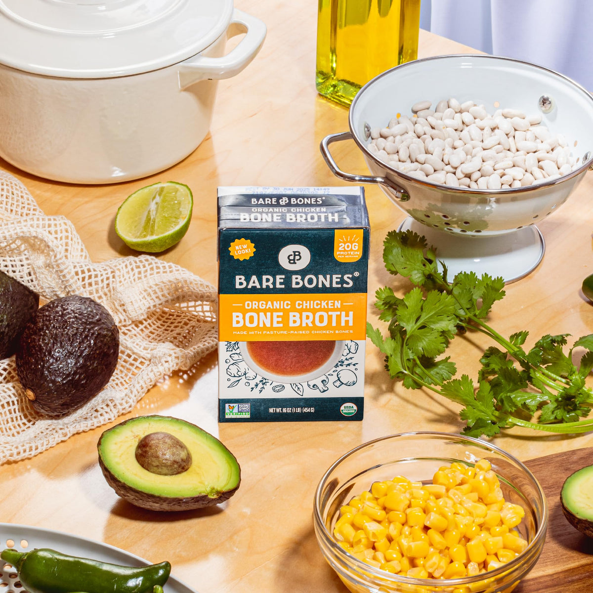 Bare Bones 8-pack packaging enables convenient stocking and quick prep
