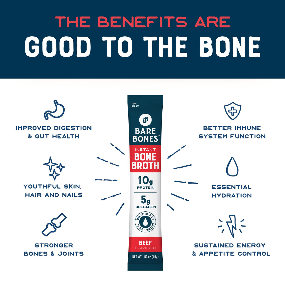 Bare Bones broth cup steaming, showcasing rich aroma and savory flavor for quick meals.