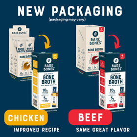 Bare Bones Bone Broth Instant Beef Stick with hot water, keto-friendly snack
