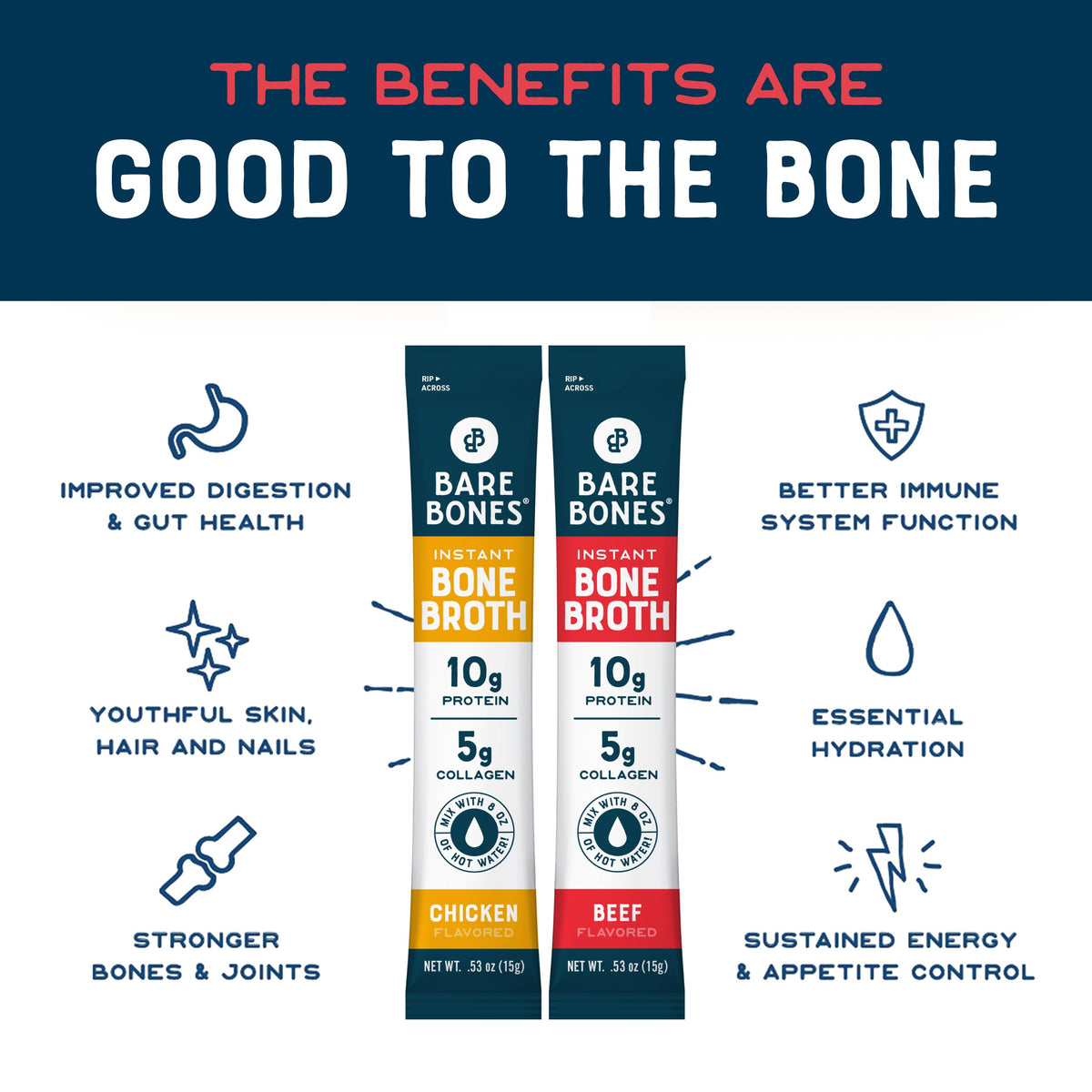 Hot cup of Bare Bones broth shows clean gluten-free nourishment