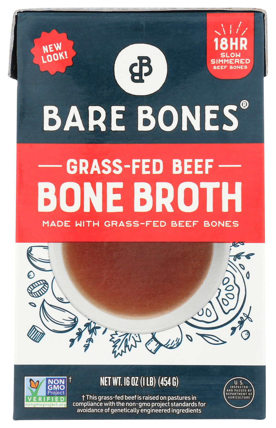 Bare Bones Beef Bone Broth Classic pour into a warm mug for comfort