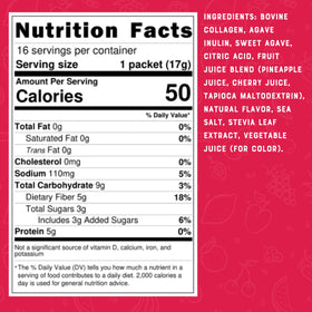 Bare Bones Fruit Punch front package label highlights gluten-free formula