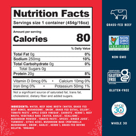 Nutrition shows 10g protein per cup and 40 calories.