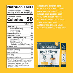 Bare Bones On-The-Go Bone Broth Pack – grab-and-go hydration with premium flavor.
