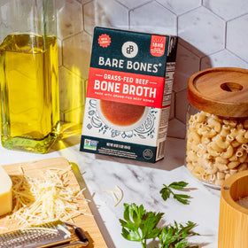 Bare Bones packaging with twist-cap spout for easy pouring and storage