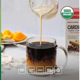 BareOrganics Energy organic Arabica beans, rich flavor for smooth mornings.