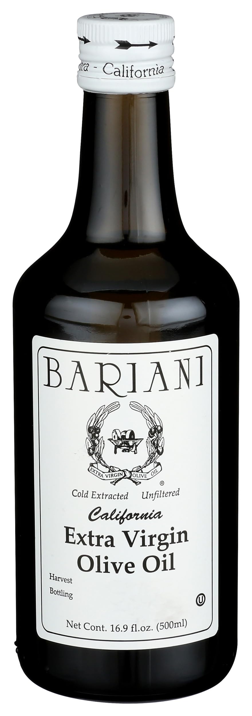 Bariani extra virgin olive oil bottle for everyday cooking and finishing