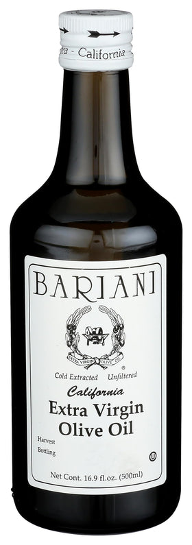 Bariani extra virgin olive oil bottle for everyday cooking and finishing