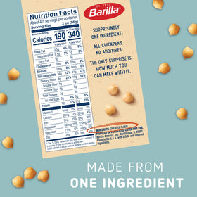 Barilla Chickpea Penne Pasta al dente texture holds sauces nicely.