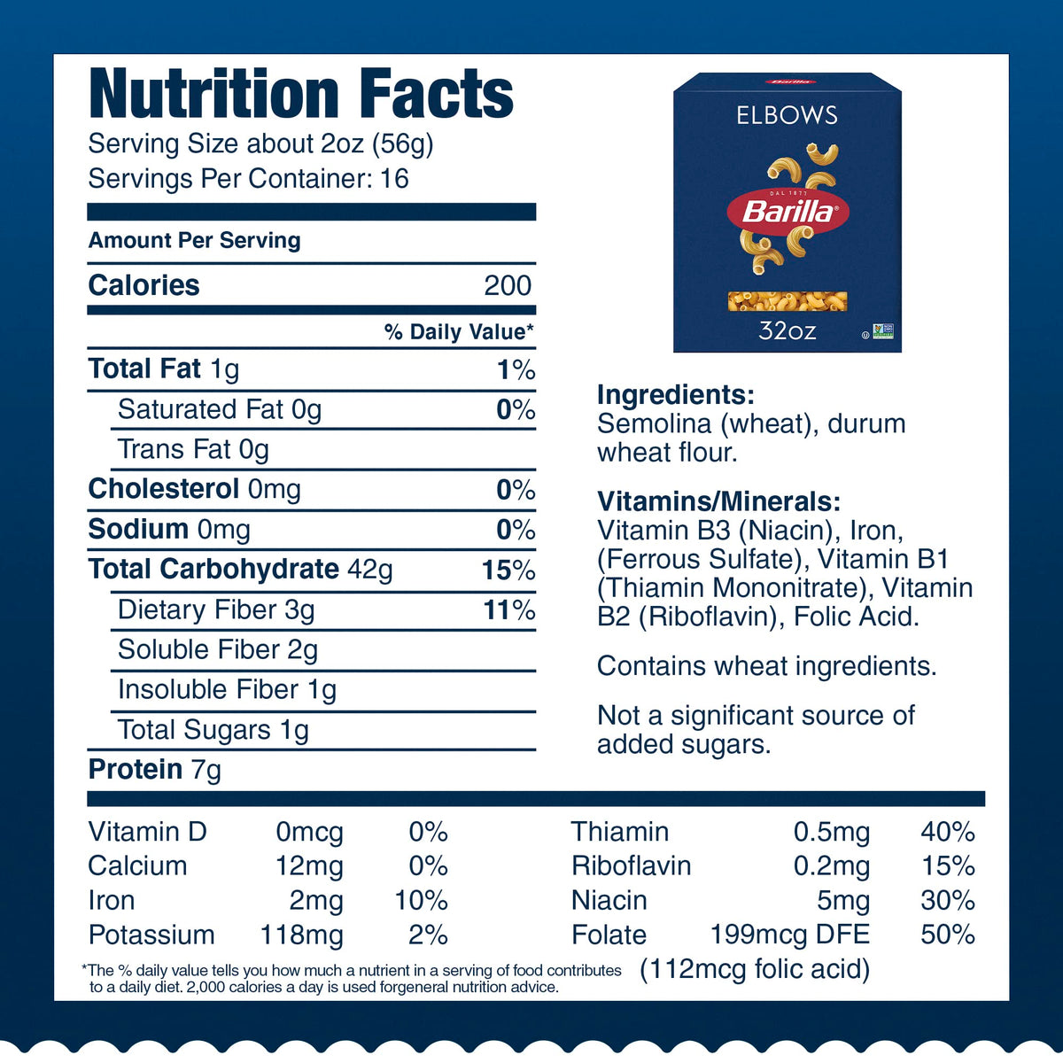 Barilla Elbows with sauce pairing, perfect for tomato or creamy sauces.