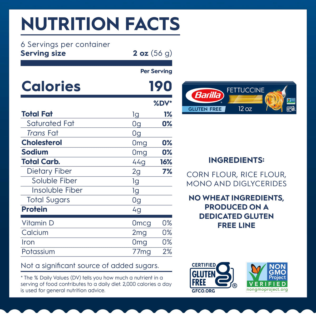 Barilla gluten free fettuccine family meal; a quick dinner option for busy evenings.