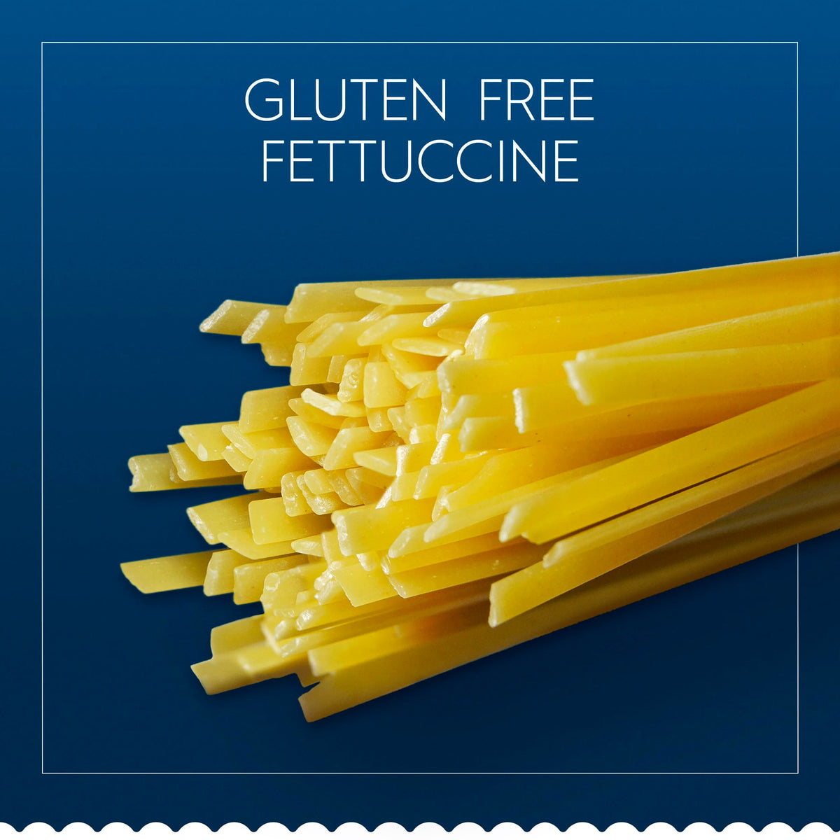 Barilla gluten free fettuccine box with non-GMO badge; trusted choice for gluten free meals.