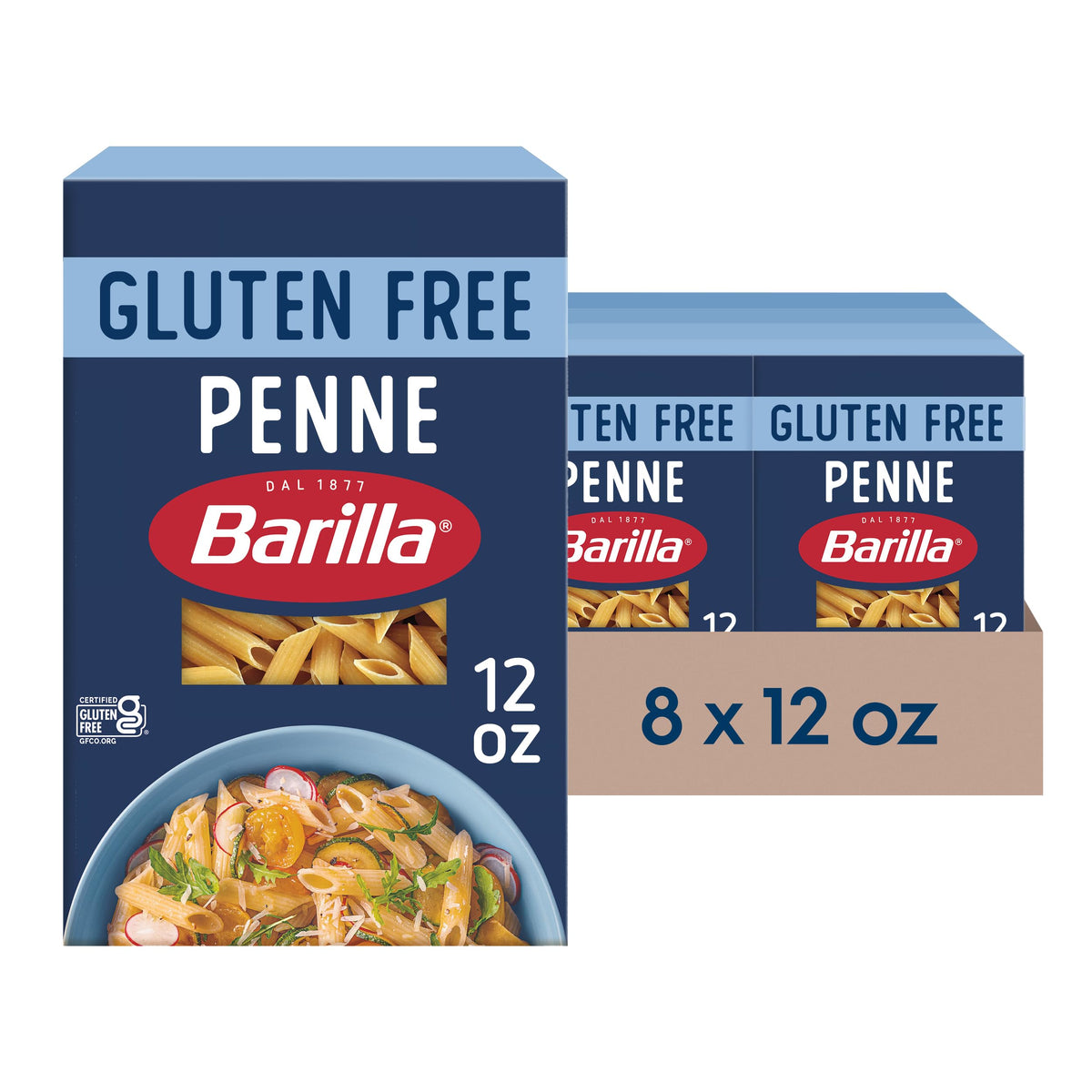 Barilla Gluten Free Penne Pasta pack ready for weeknight dinners.