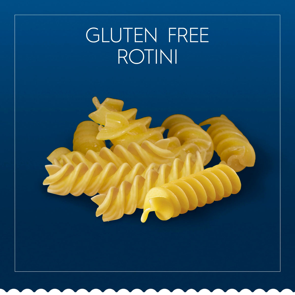 Barilla gluten free rotini box emphasizing allergen-free and dairy-free qualities
