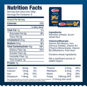 Barilla Kosher certified pasta suitable for diverse meals