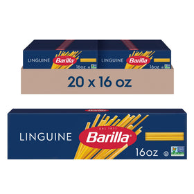 Barilla linguine box 20 highlights a convenient multi-pack for family meals.