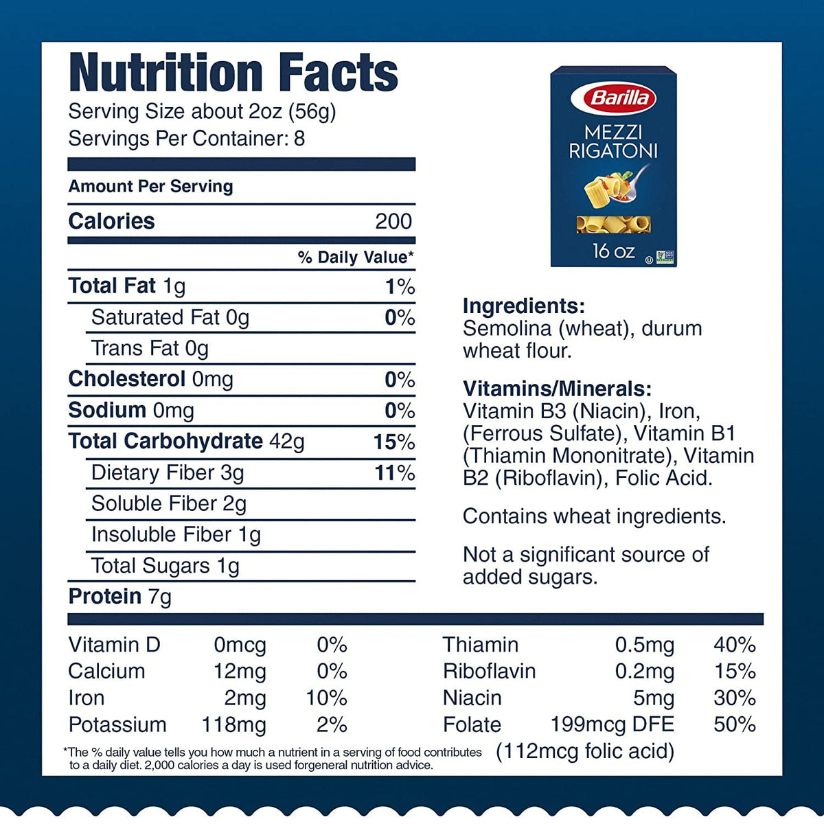 Barilla Mezzi Rigatoni Kosher certified option for diverse kitchens.