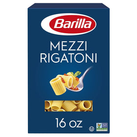 Barilla Mezzi Rigatoni ready to cook, quick dinner option.