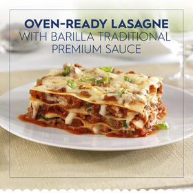 Barilla oven-ready lasagne pack of 12 boxes for busy weeks.