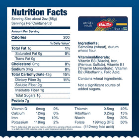Barilla packaging highlighting non-GMO and kosher certifications for trust.