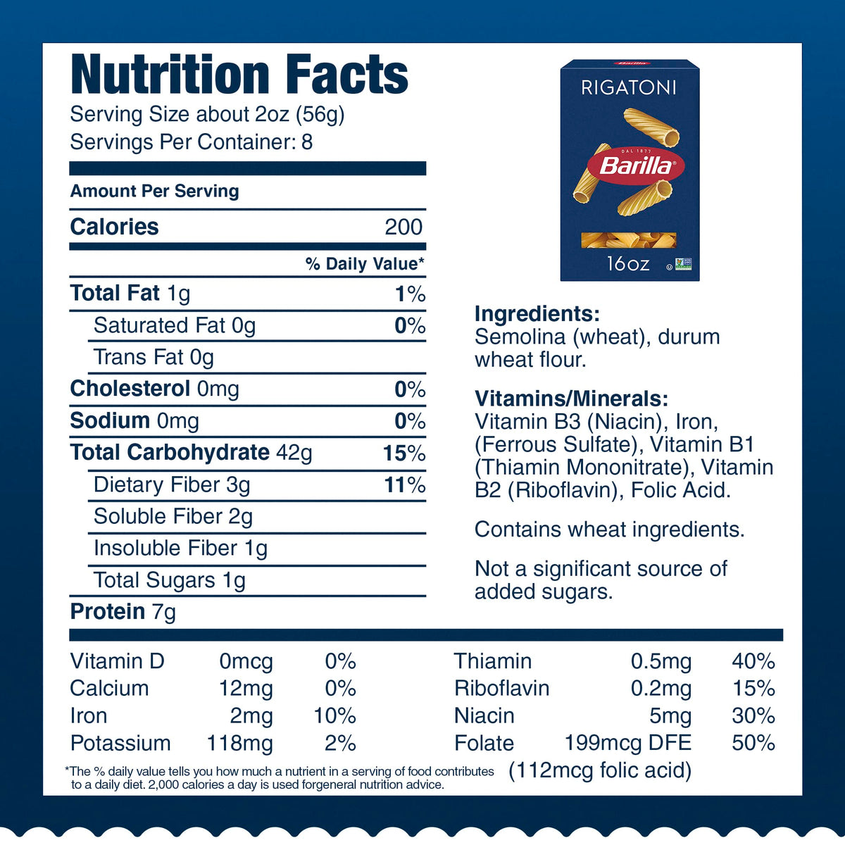 Barilla pasta cooks to al dente texture every time.