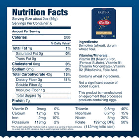 Kosher certified Barilla Pastina supports diverse pantry needs.