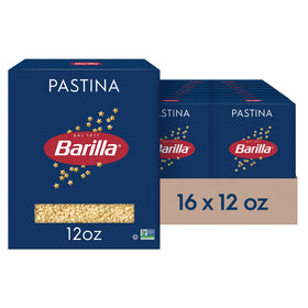Barilla Pastina stars in a box, perfect for first pasta experiences.