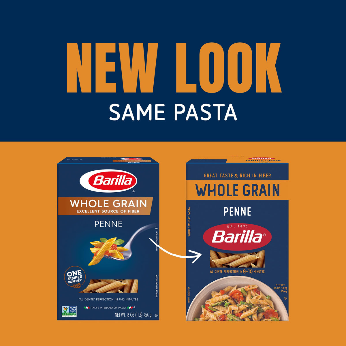 Barilla penne pasta cooking in a pot for al dente results