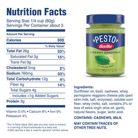 Barilla Pesto with pasta dinner, ready for a cozy night