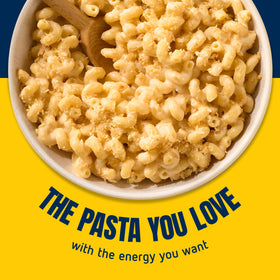 Barilla Protein+ nutrition panel on box showing 17g protein per serving.