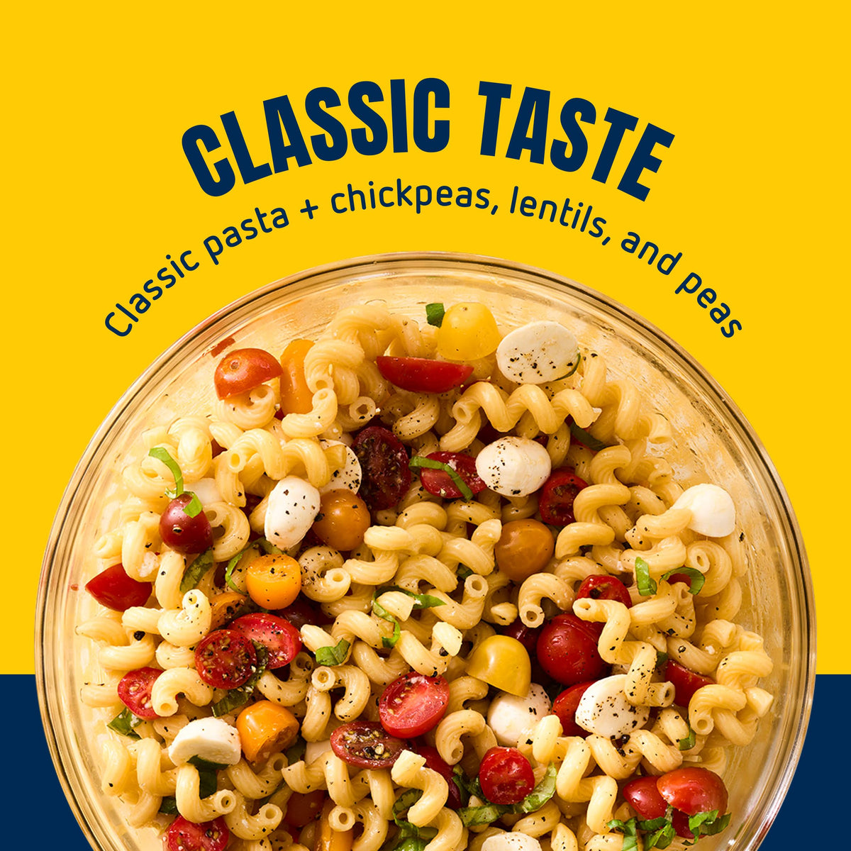 Barilla Protein+ Cellentani paired with pesto for a protein-forward dinner pairing.