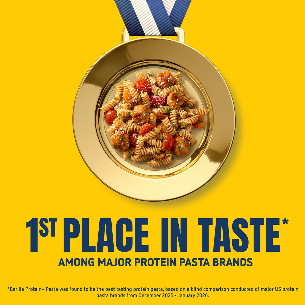 Barilla Protein+ Rotini boils in salted water for quick, ready-to-serve meals.