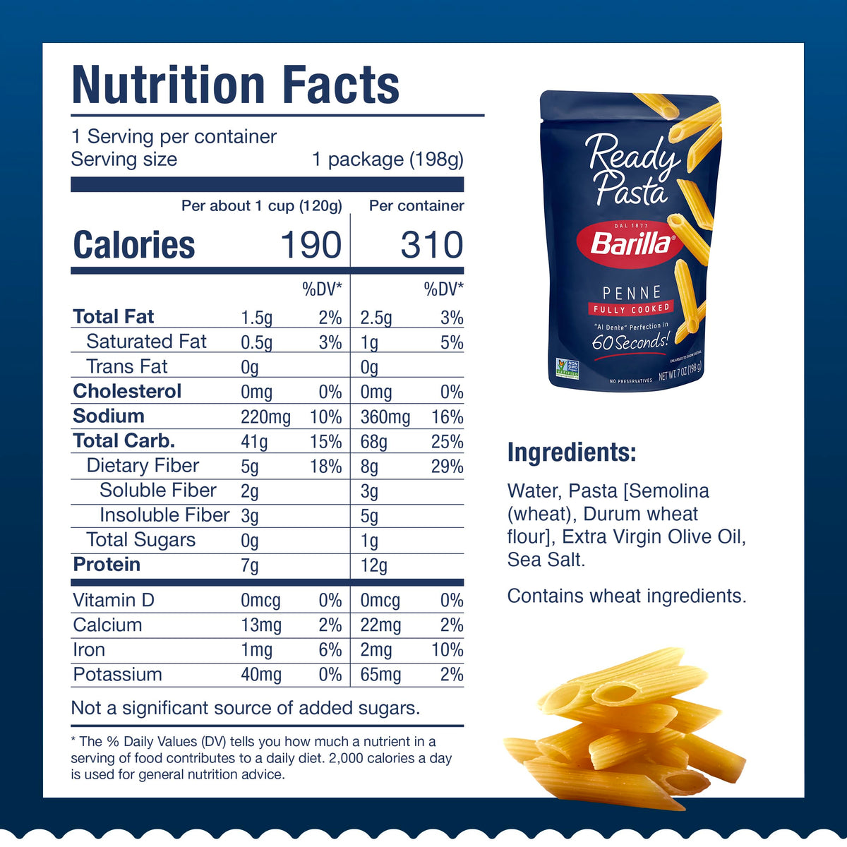 Barilla Ready Pasta pantry-friendly packaging for rapid meals.