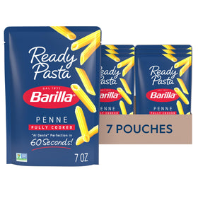 Barilla Ready Pasta Penne pouch ready in 60 seconds for quick weeknight dinners.