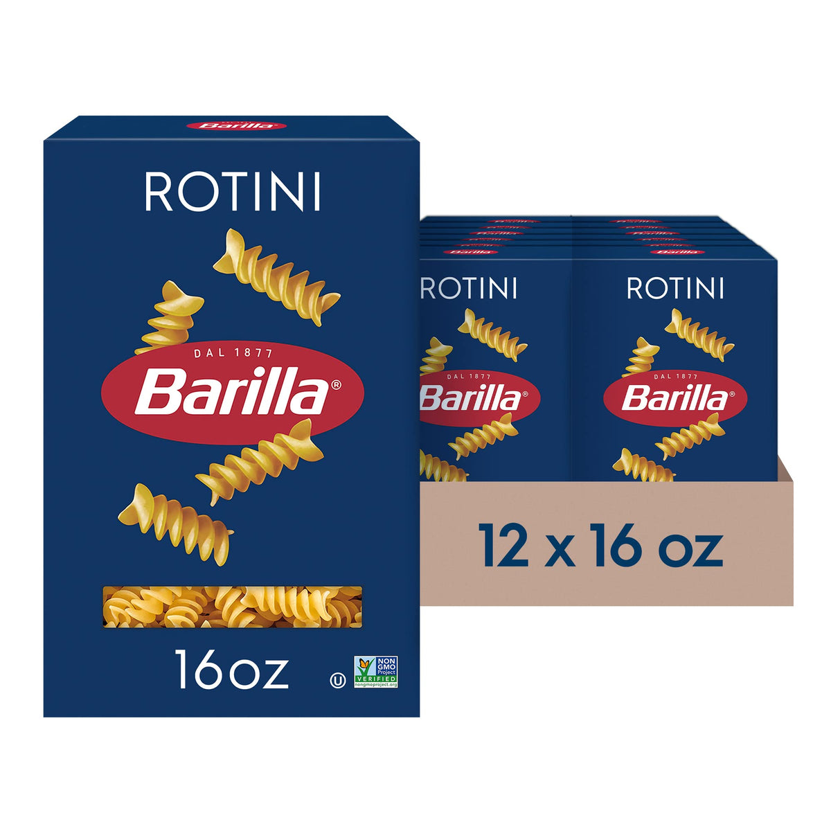 Barilla Rotini twists embrace sauce for rich, flavorful plates.