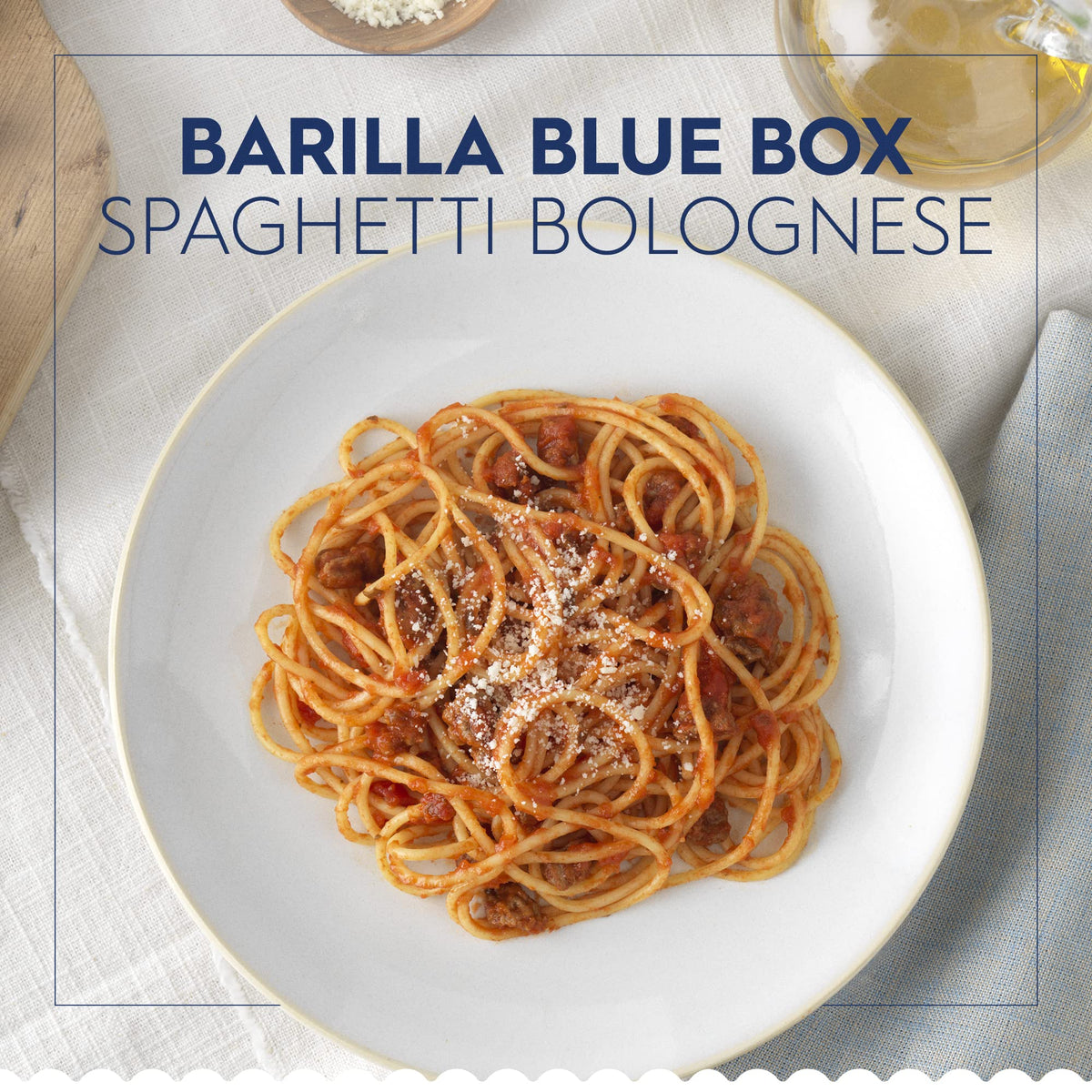 Barilla Spaghetti golden uncooked strands display quality durum wheat