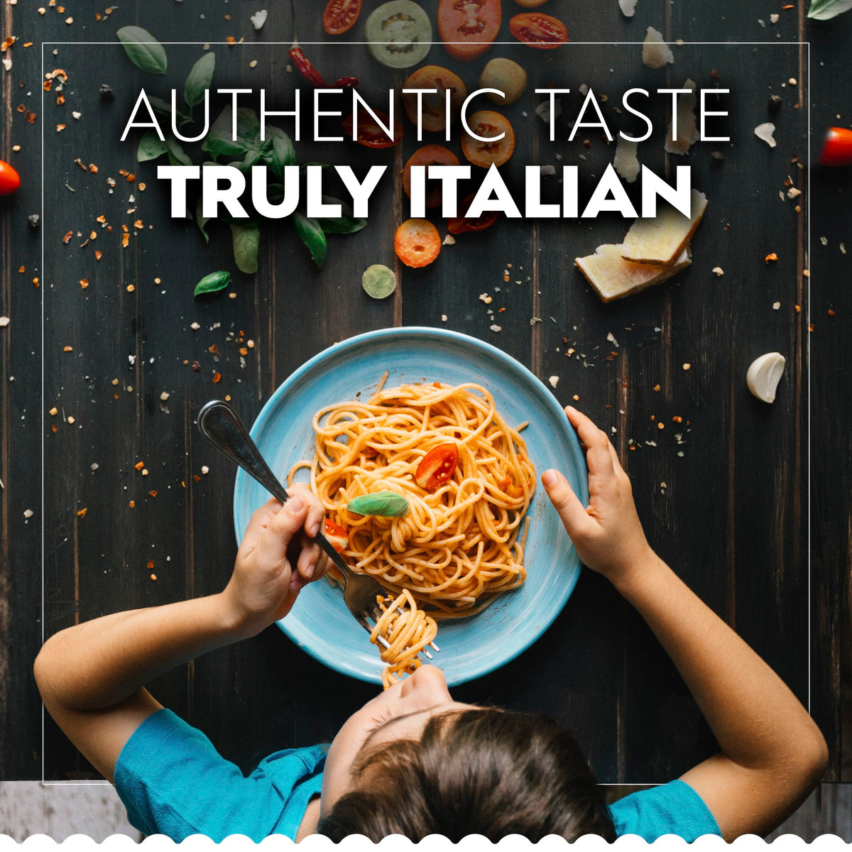 Elegant holiday table featuring Barilla Three Cheese Tortellini.