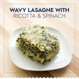 Barilla Wavy Lasagne pasta front view showing 16 oz boxes