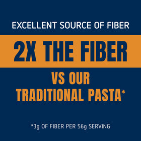 Barilla whole grain pasta fiber detail on packaging
