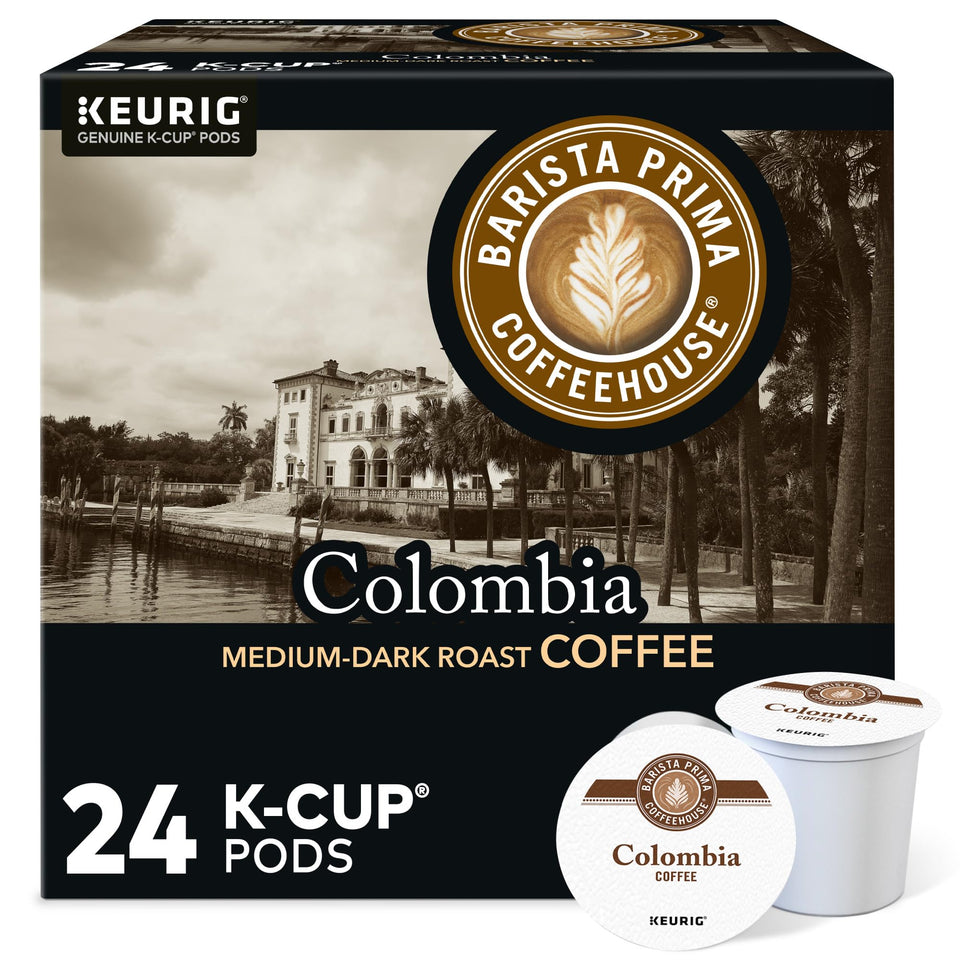 Barista Prima Coffeehouse Colombia K-Cup pod ready for quick mornings