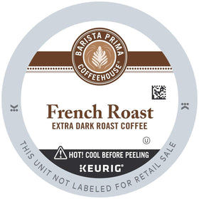 Barista Prima Coffeehouse Dark Roast K-Cup—bold aroma for morning Keurig brews.