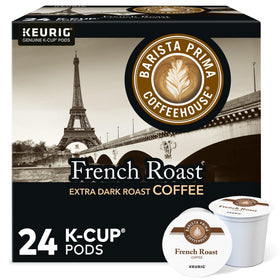 Barista Prima Coffeehouse French Roast Keurig pods offer convenient, bold mornings with consistent flavor.