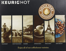 Barista Prima Coffeehouse Orthodox Union Kosher—certified single-serve K-Cups.