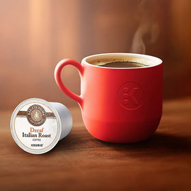 Barista Prima decaf coffee pods complement breakfast or dessert.