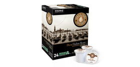 Barista Prima Decaf Dark Roast cup showcases bold, smooth flavor.