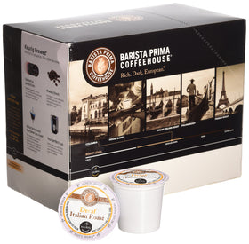 Barista Prima Decaf Italian Roast 48 K-Cups ready for quick, mess-free coffee
