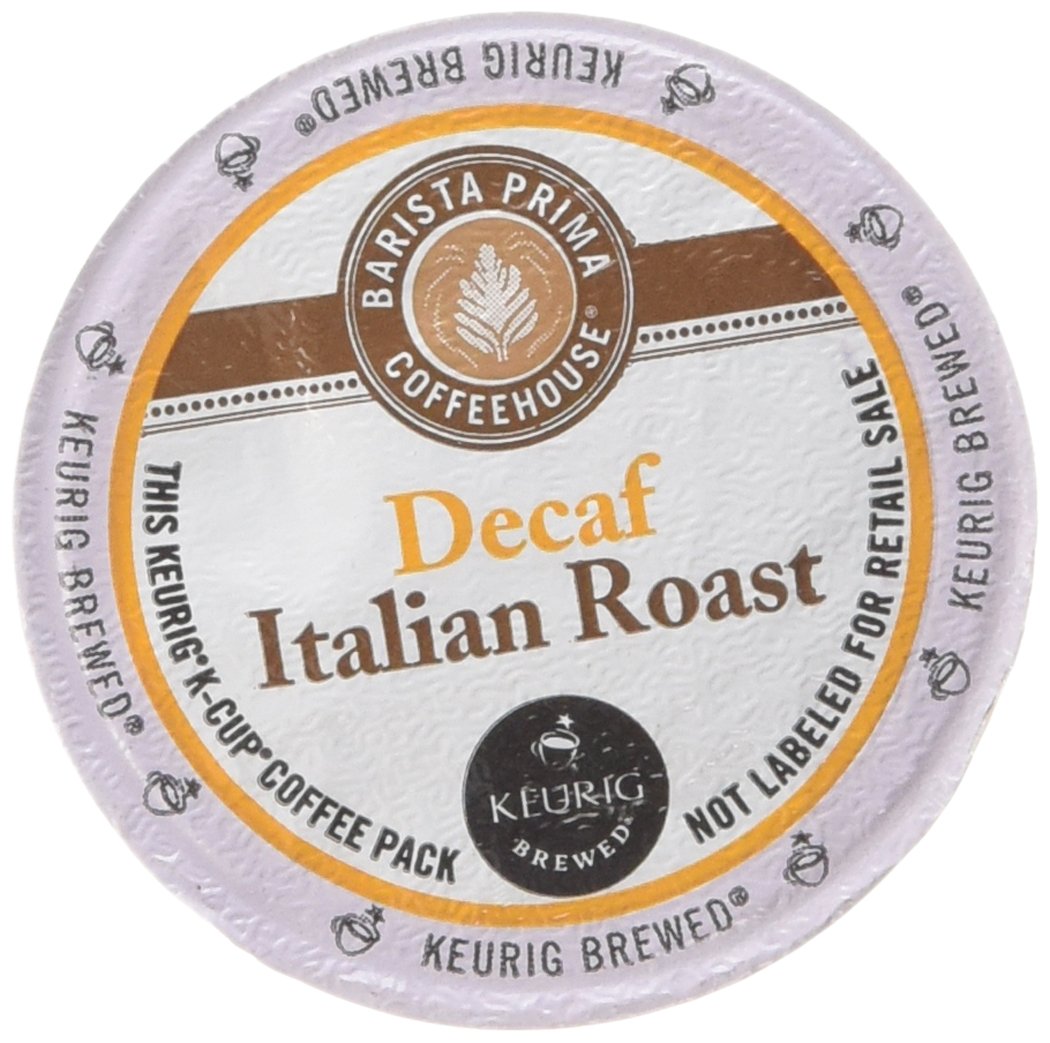 Barista Prima Decaf Italian Roast box set for easy single-serve brewing