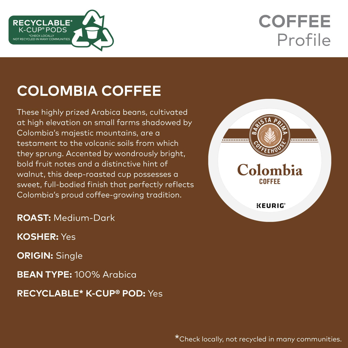 Barista Prima deep roast coffee pod with bold flavor potential